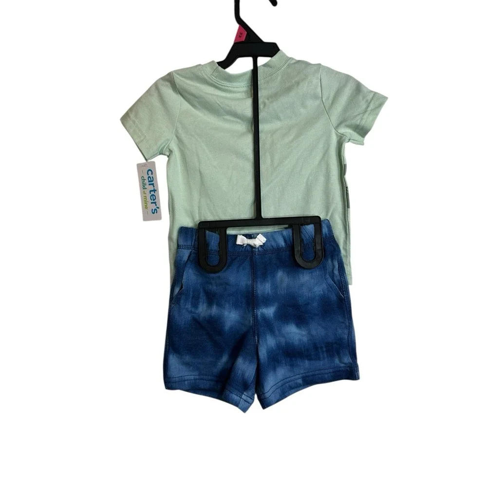carters child of mine baby boys outfit size‎ 18 months short sleeve shorts